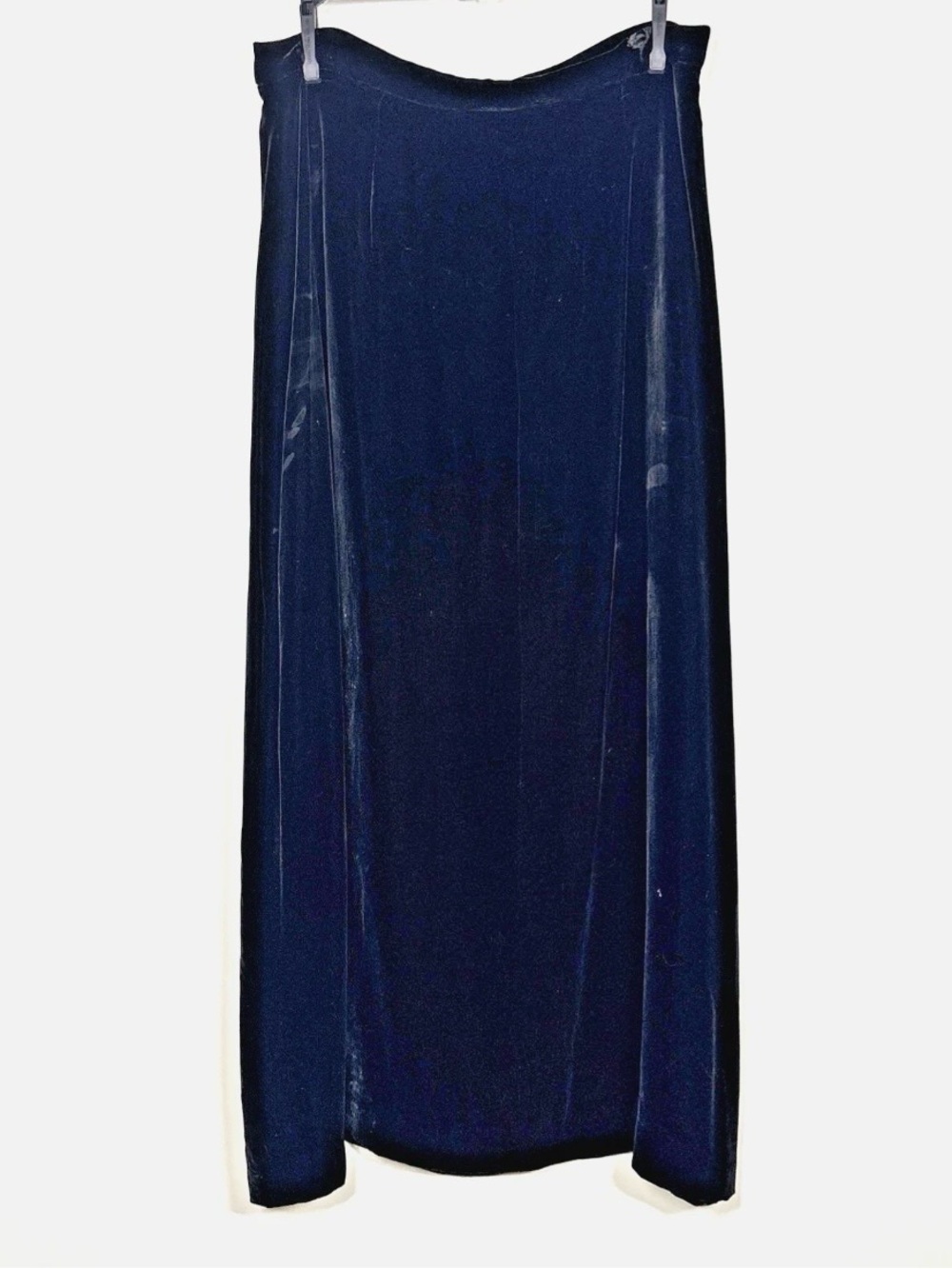 VTG Casual Corner Velvet 14 Maxi Skirt A line silk rayon Black
